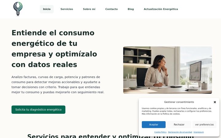 Screenshot of asesoraenergeticaia.com