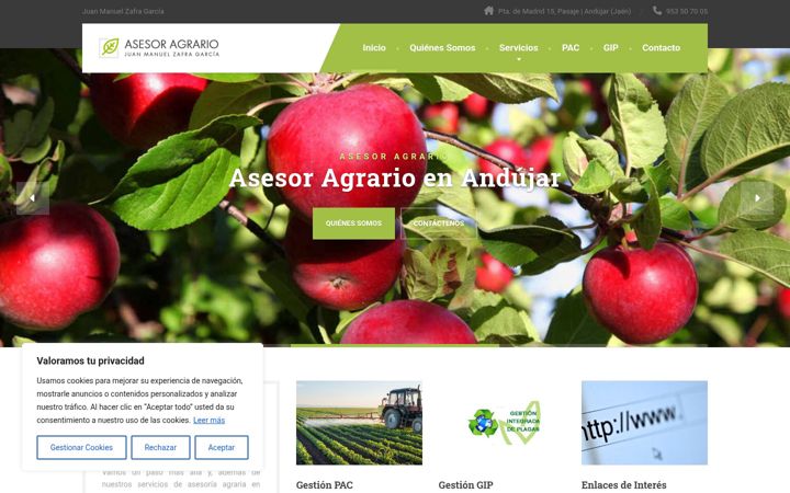 Skjámynd af asesoragrario.es