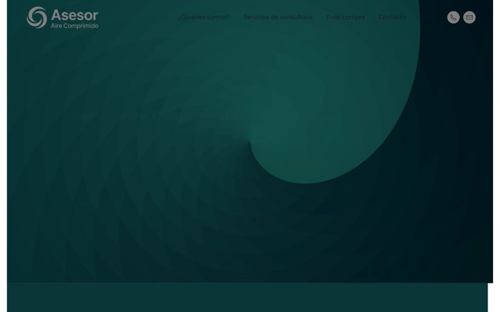 Screenshot of asesorairecomprimido.com