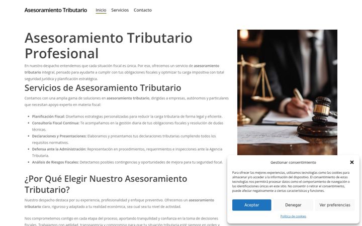 Screenshot of asesoramiento-tributario.com
