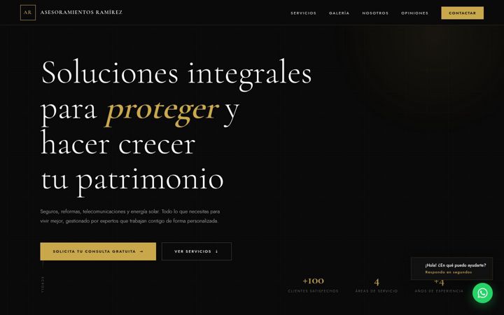 Screenshot of asesoramientosramirez.com