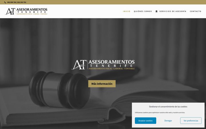 Screenshot of asesoramientostenerife.com
