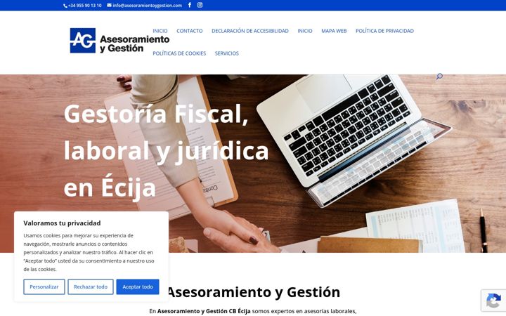 Skjámynd af asesoramientoygestionecija.es