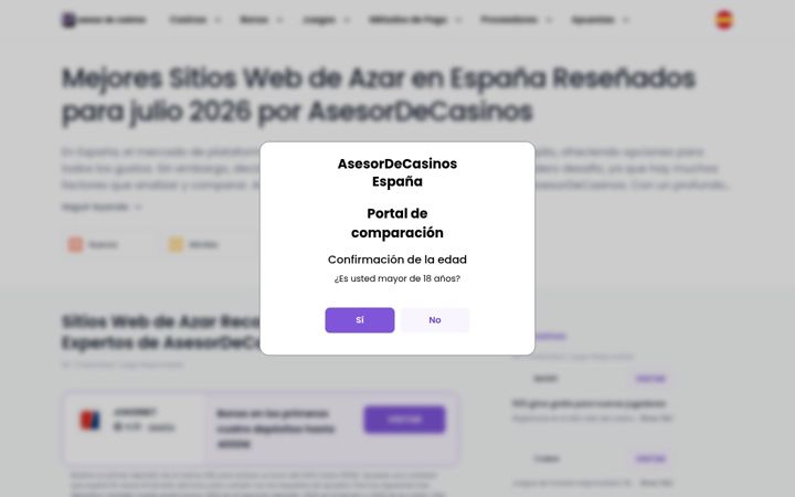 Snimka zaslona za asesordecasinos.com