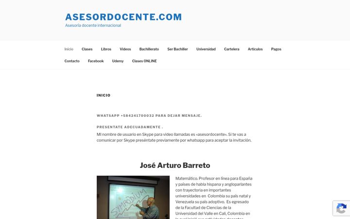 Zrzut ekranu asesordocente.com