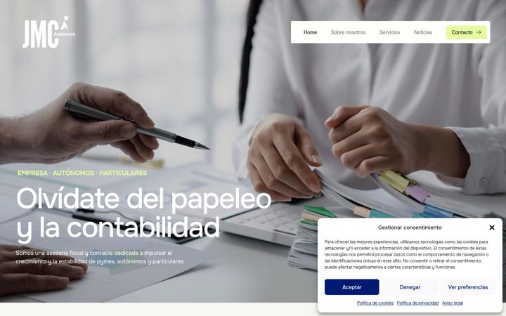 Screenshot of asesores-jmc.com
