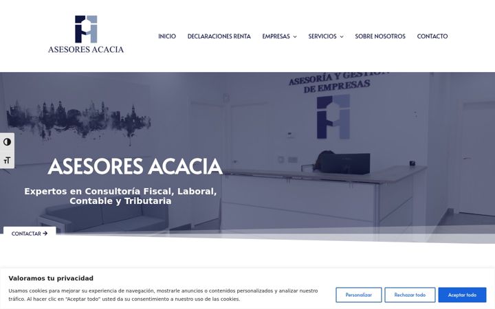 Екранна снимка на asesoresacacia.com