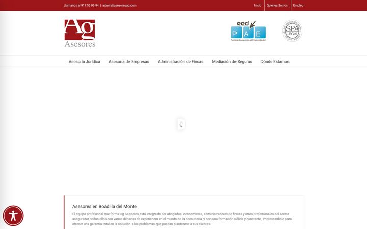 Screenshot of asesoresag.com