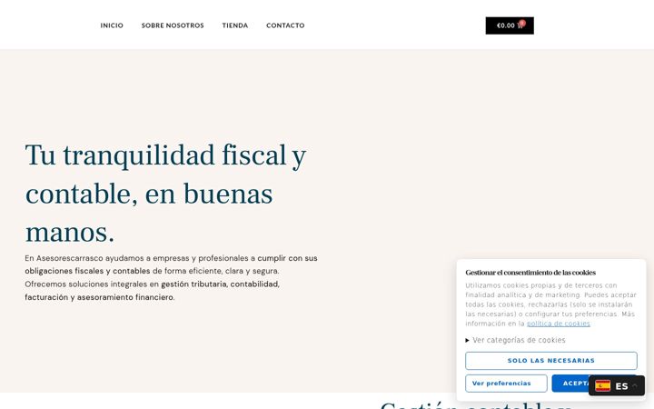 Screenshot of asesorescarrasco.com