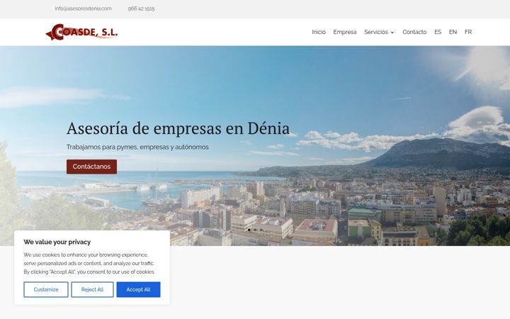 Zrzut ekranu asesoresdenia.com