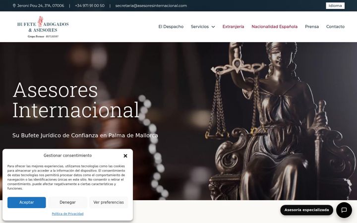 Screenshot of asesoresinternacional.com