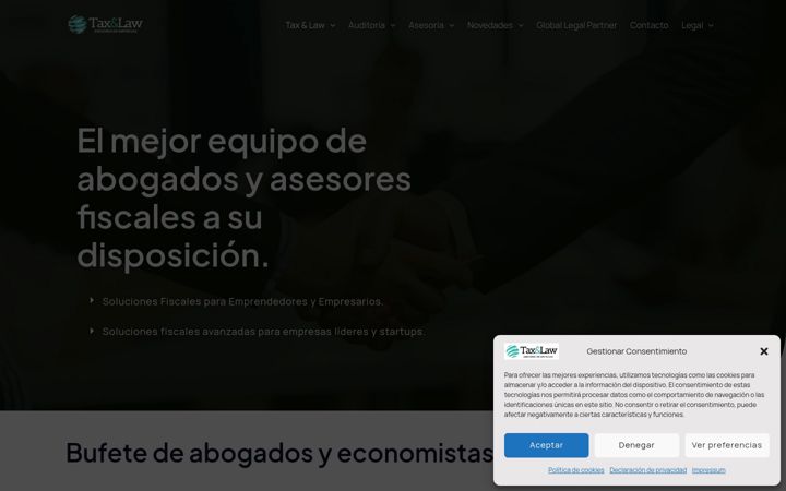 Screenshot of asesoreslegalesyfiscales.com