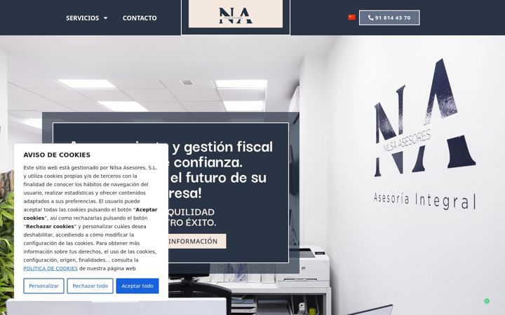 Screenshot of asesoresnilsa.es