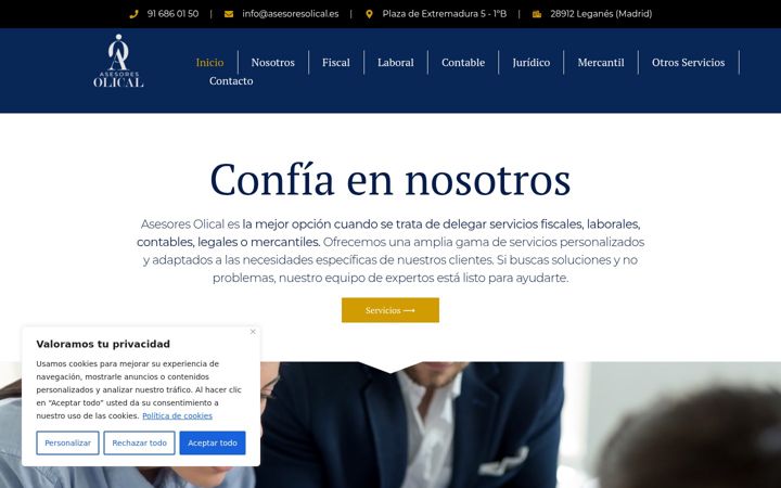 Screenshot of asesoresolical.es