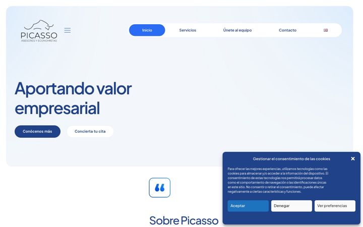 Screenshot of asesorespicasso.com