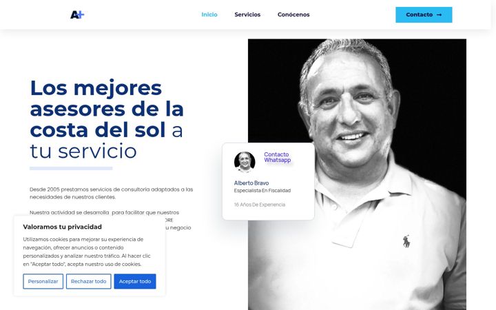 Screenshot of asesoresplus.es