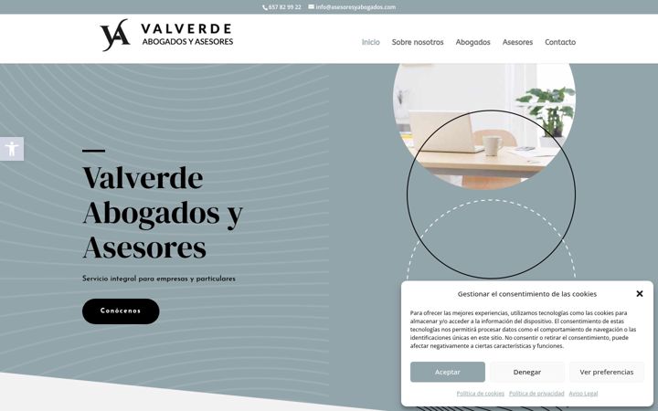 Screenshot of asesoresyabogados.com