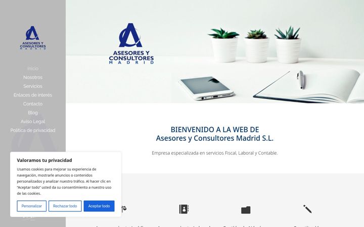 Screenshot of asesoresyconsultoresmadrid.es