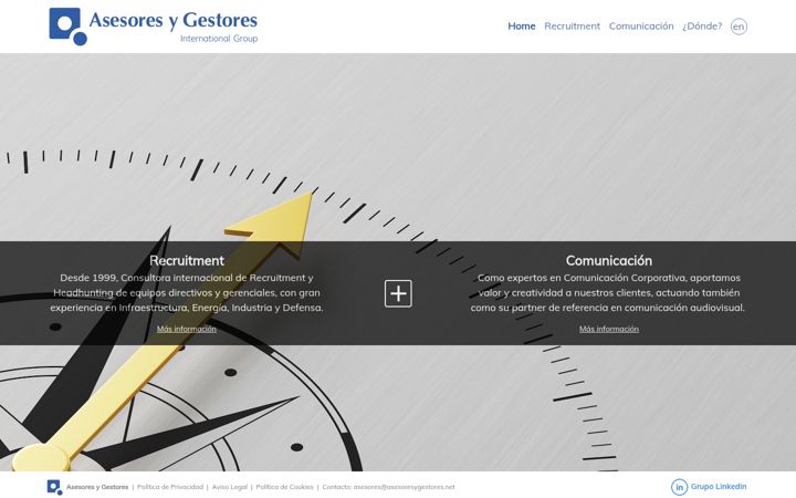 Screenshot of asesoresygestores.net