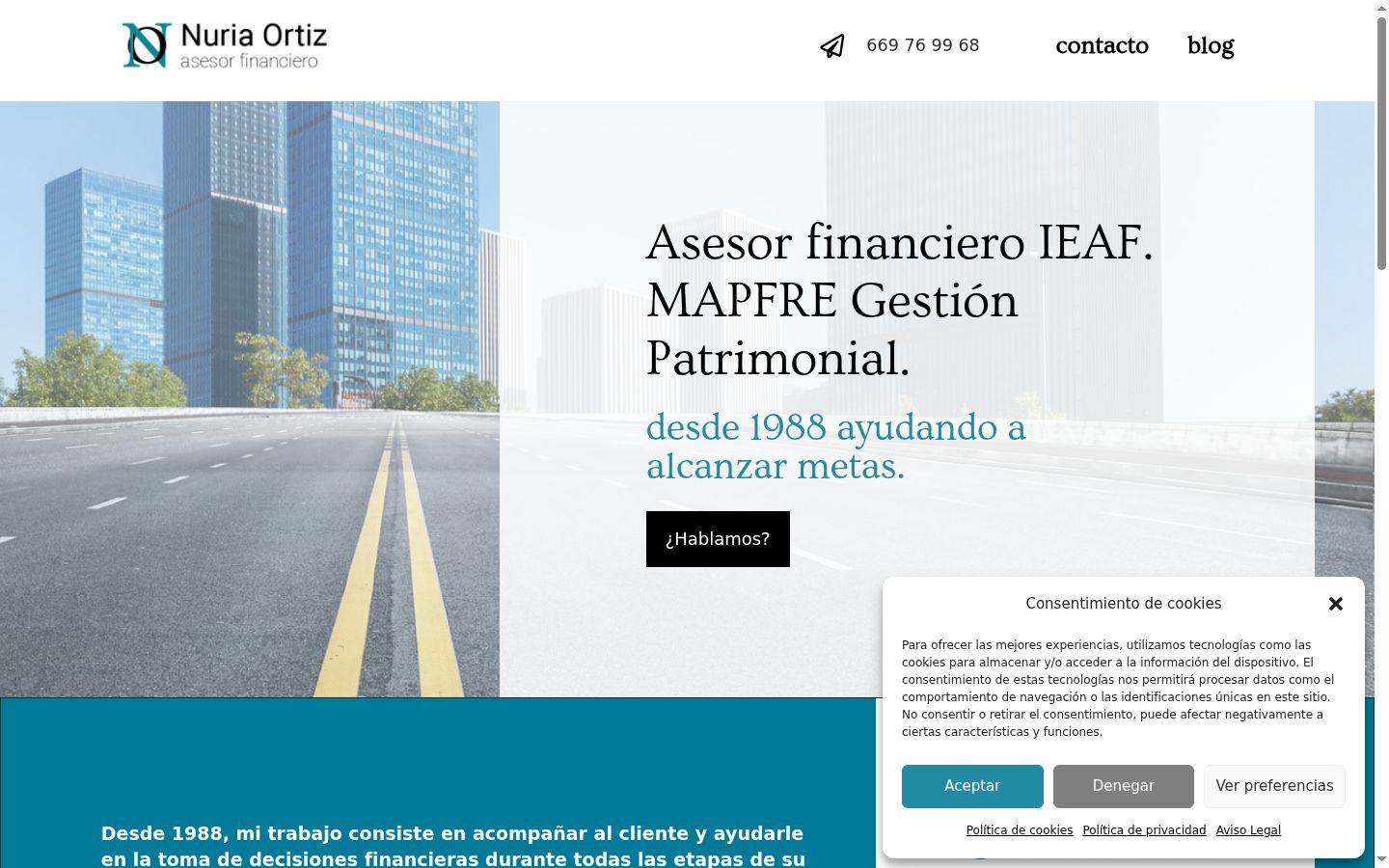 Capture d'écran de la bannière de consentement affichée avant toute interaction