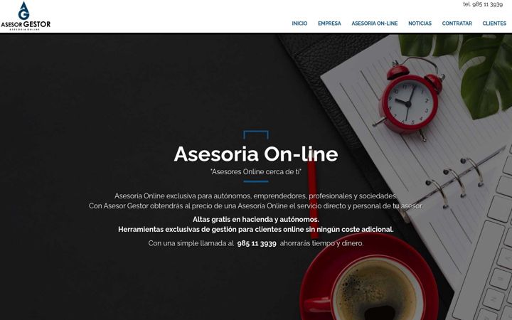 Screenshot of asesorgestor.com