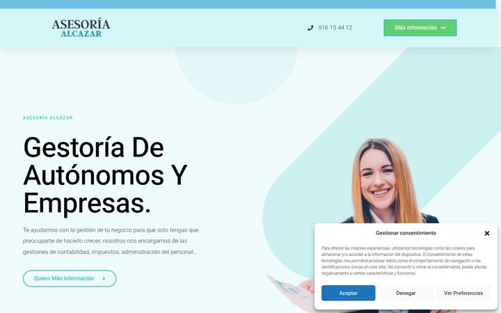 Screenshot of asesoria-alcazar.com