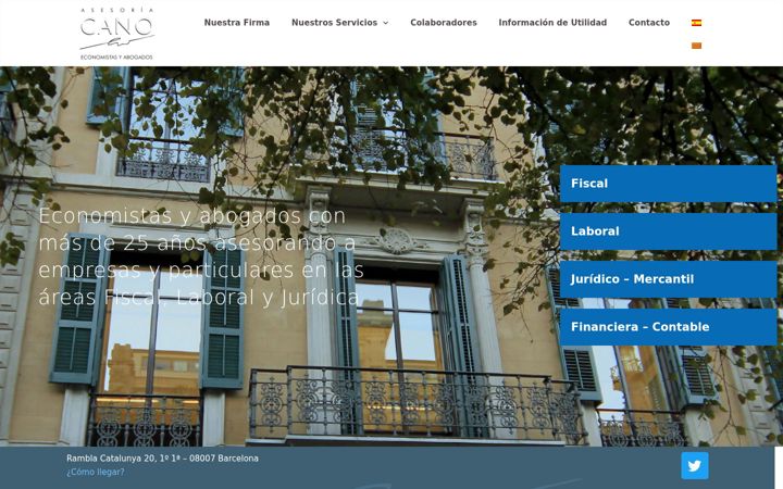 Screenshot of asesoria-cano.com