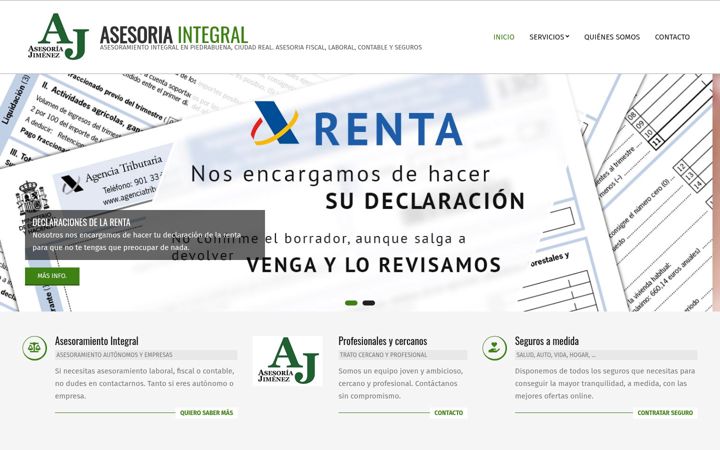 Screenshot of asesoria-jimenez.es