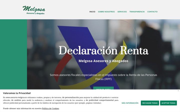 Screenshot of asesoria-melgosa.es