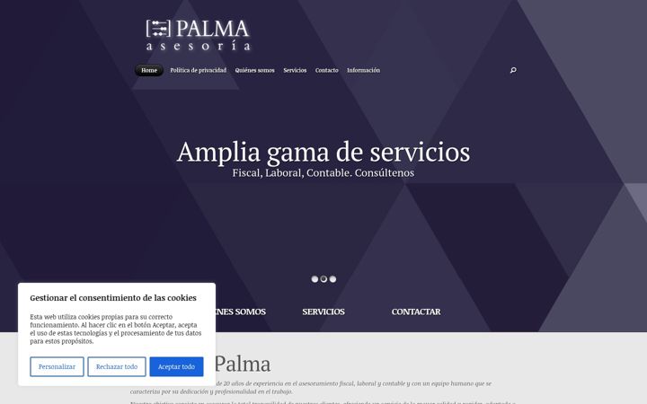 Screenshot of asesoria-palma.com