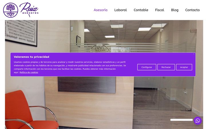Screenshot of asesoria-ruiz.com