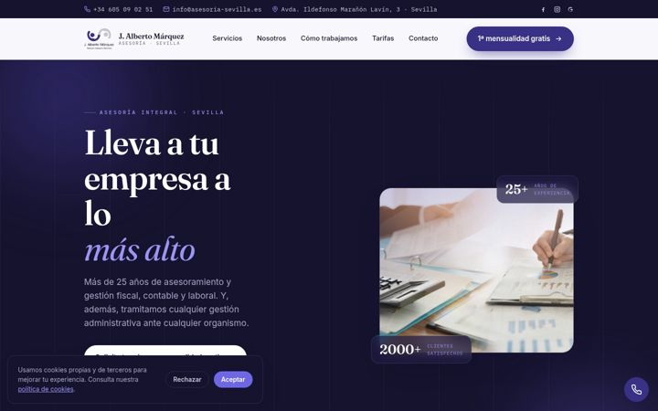 Screenshot of asesoria-sevilla.es