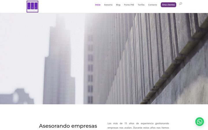 Screenshot of asesoriaa3e.com