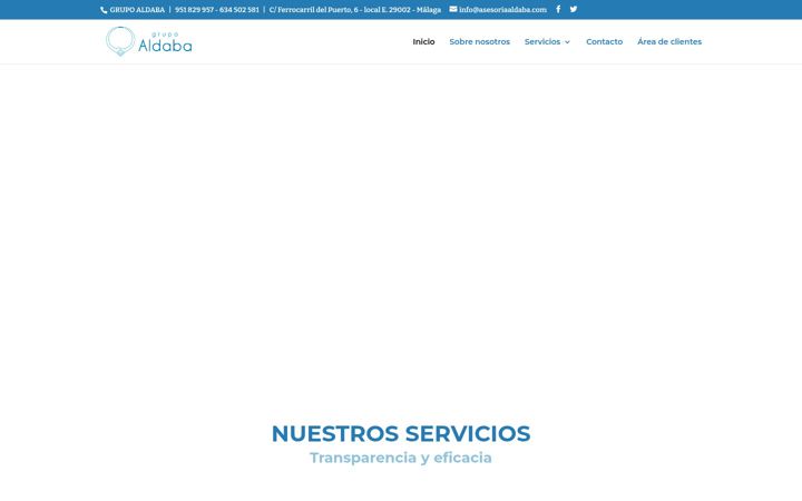 Screenshot of asesoriaaldaba.com