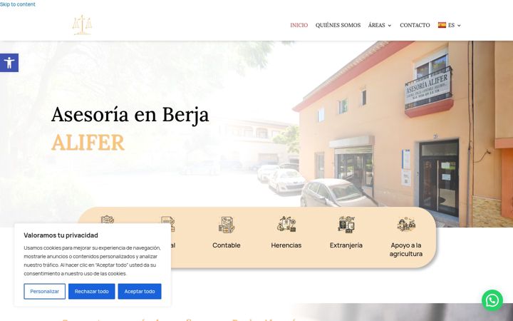Screenshot of asesoriaalifer.com
