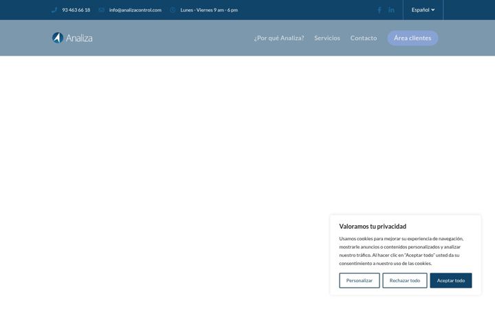 Screenshot of asesoriaanaliza.com