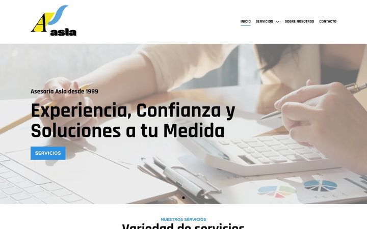 Screenshot of asesoriaasla.com