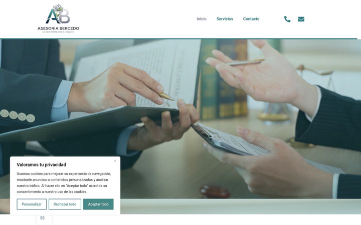 Screenshot of asesoriabercedo.com