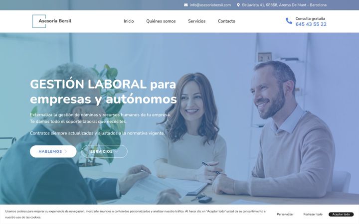 Screenshot of asesoriabersil.com