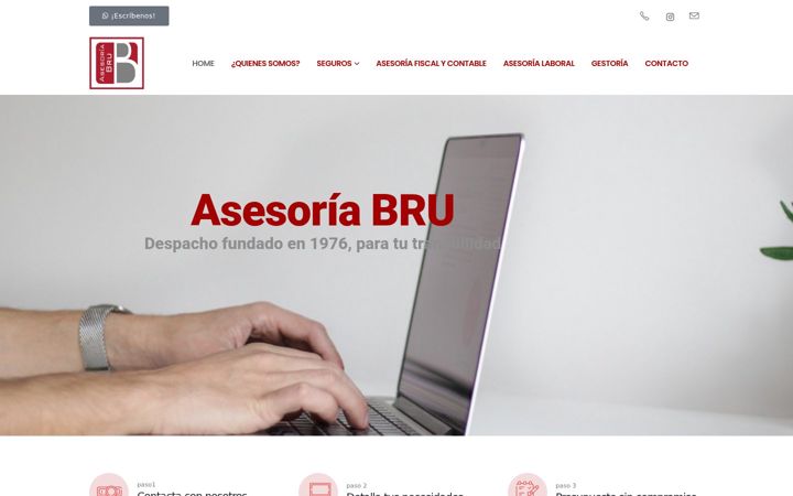 Snímek obrazovky asesoriabru.com