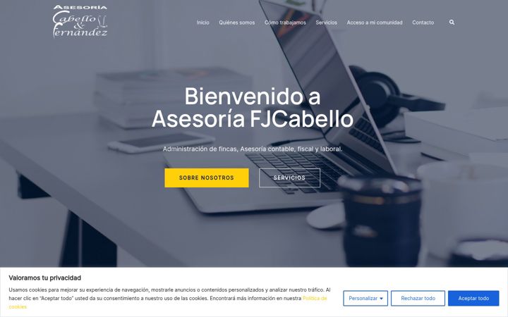 Capture d'écran de asesoriacabellofernandez.es