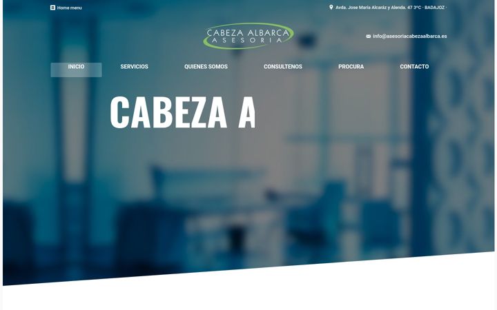 Ekraanipilt saidist asesoriacabezaalbarca.es