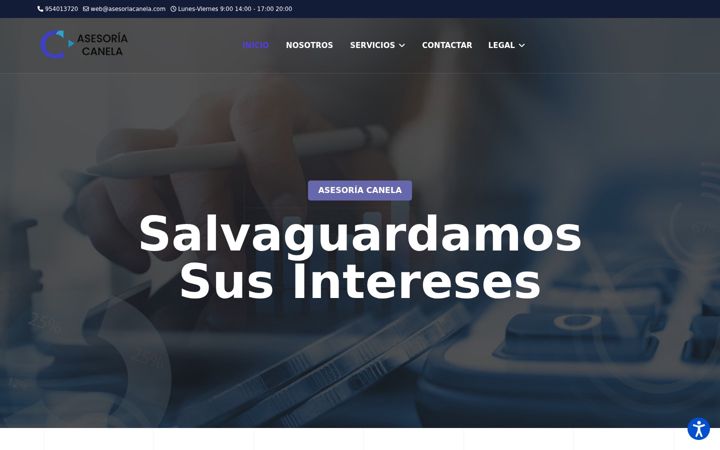 Screenshot of asesoriacanela.com