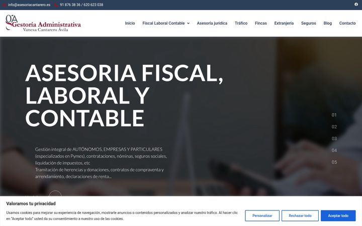 Screenshot of asesoriacantarero.es