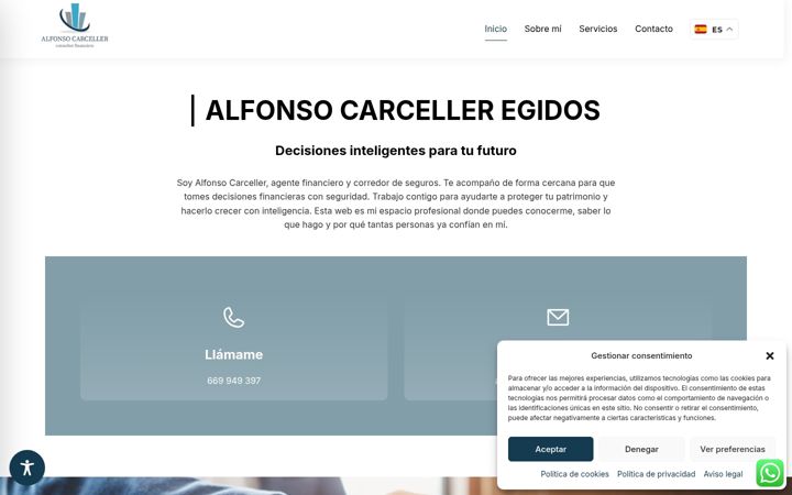 Snímek obrazovky asesoriacarceller.com