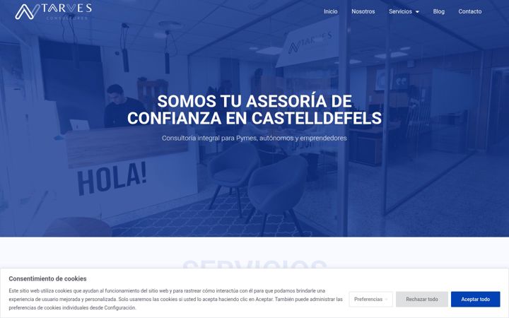 Екранна снимка на asesoriacastelldefels.es