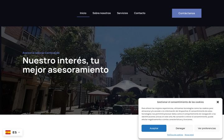 Screenshot of asesoriacentrocas.com