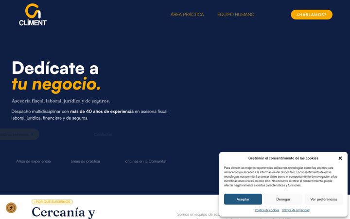 Screenshot of asesoriacliment.es