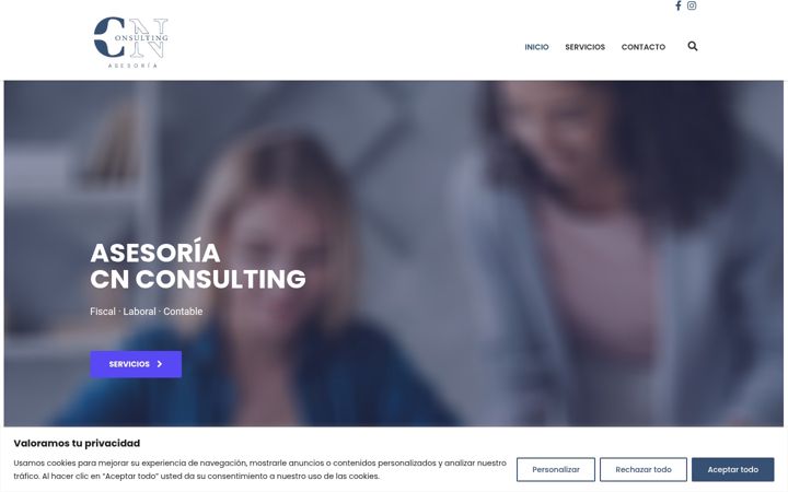 Screenshot of asesoriacnconsulting.com