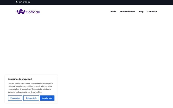 Skärmbild av asesoriacofrade.com